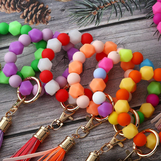 Glowinthedark Halloween Keychain Silicone Bracelet_CWAB5098