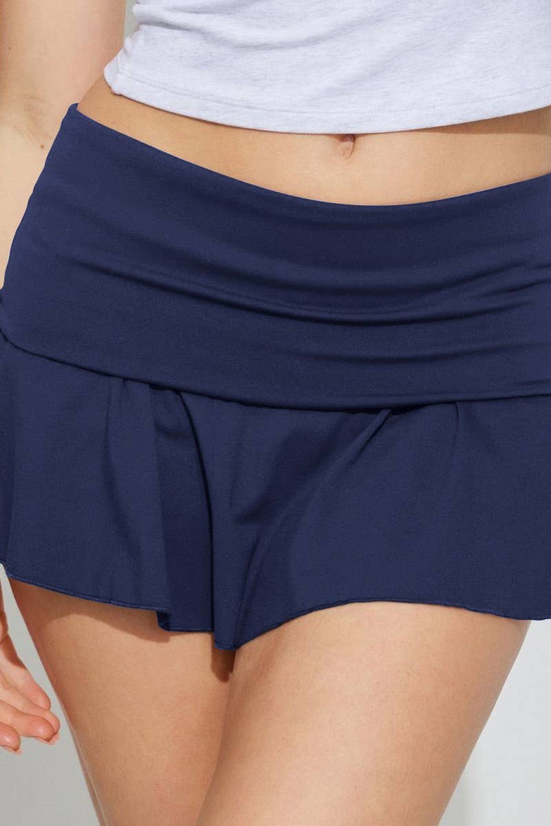 CWTTSL0463_SPRING A-LINE PETITE SPORTS ANTI-EXPOSURE SKIRT