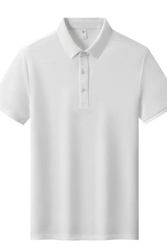 CWTBLS02431_SOLID COLOR MULBERRY SILK LAPEL POLO SHIRT