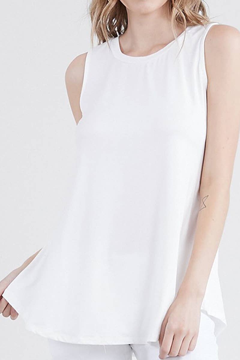 AWTTSL132_SLEEVELESS TUNIC FLOUNCE TOP