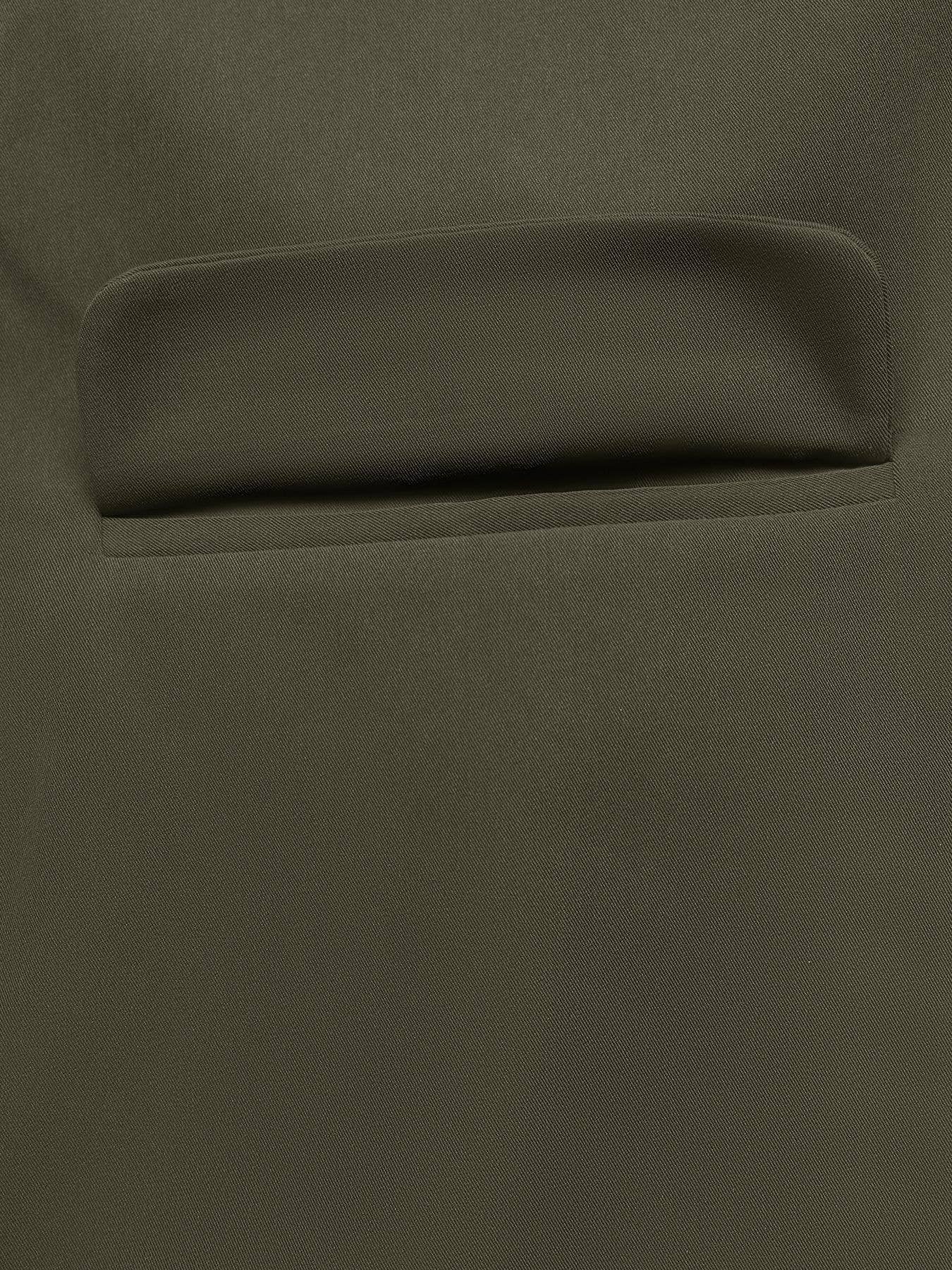 Contrast color easy temperament trench coat