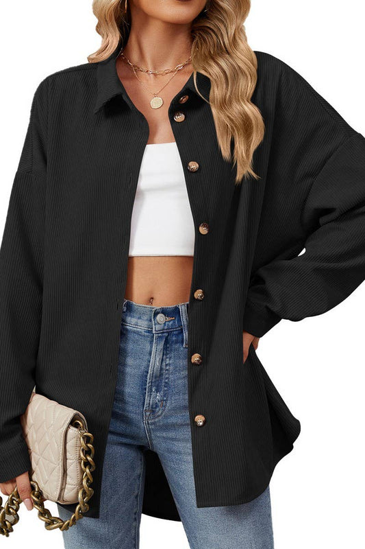 CWOCO0501_NEW COLLAR CASUAL LONG SLEEVED SHIRT JACKET