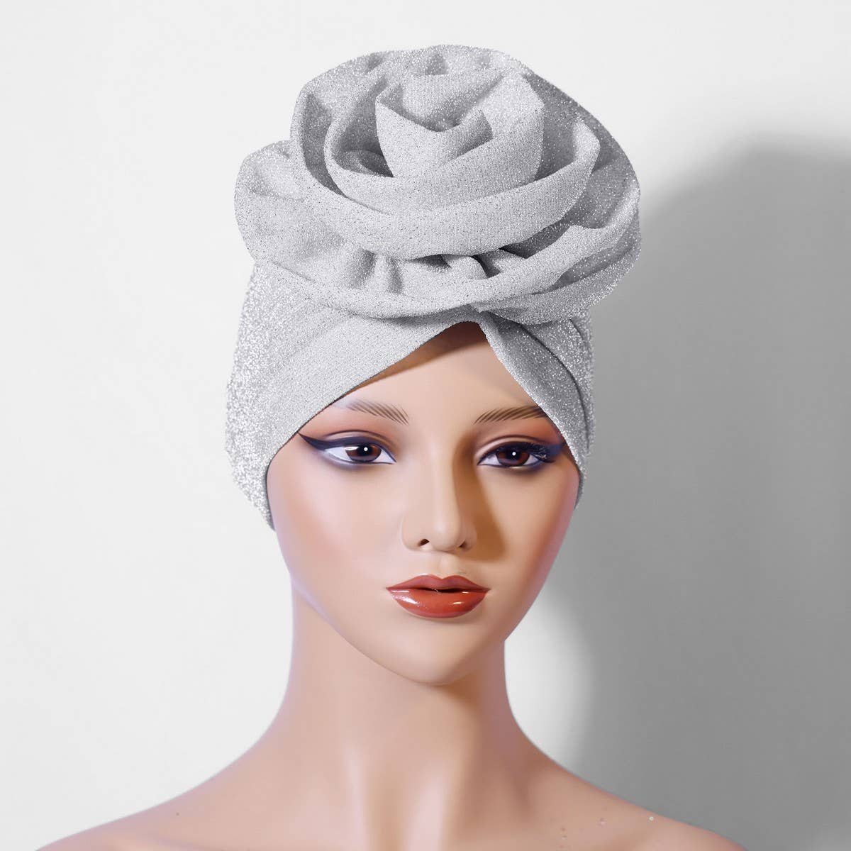NEW LADIES BRIGHT SILK LARGE FLOWER HEADSCARF