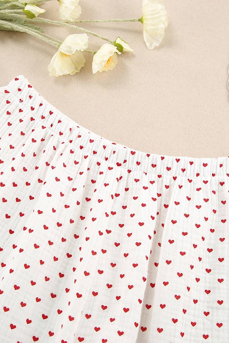 CWSPJ0069_LONG SLEEVED SHIRT WITH BUTTONS SHORTS PAJAMAS SET