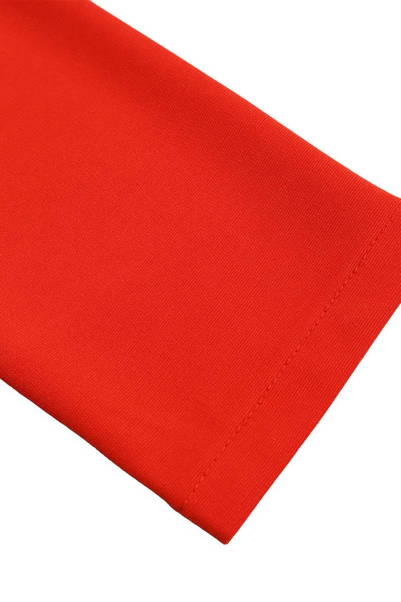 CWDMD01263_2025 WOMEN ELEGANT SOLID COLOR HALF SLEEVE DRESS