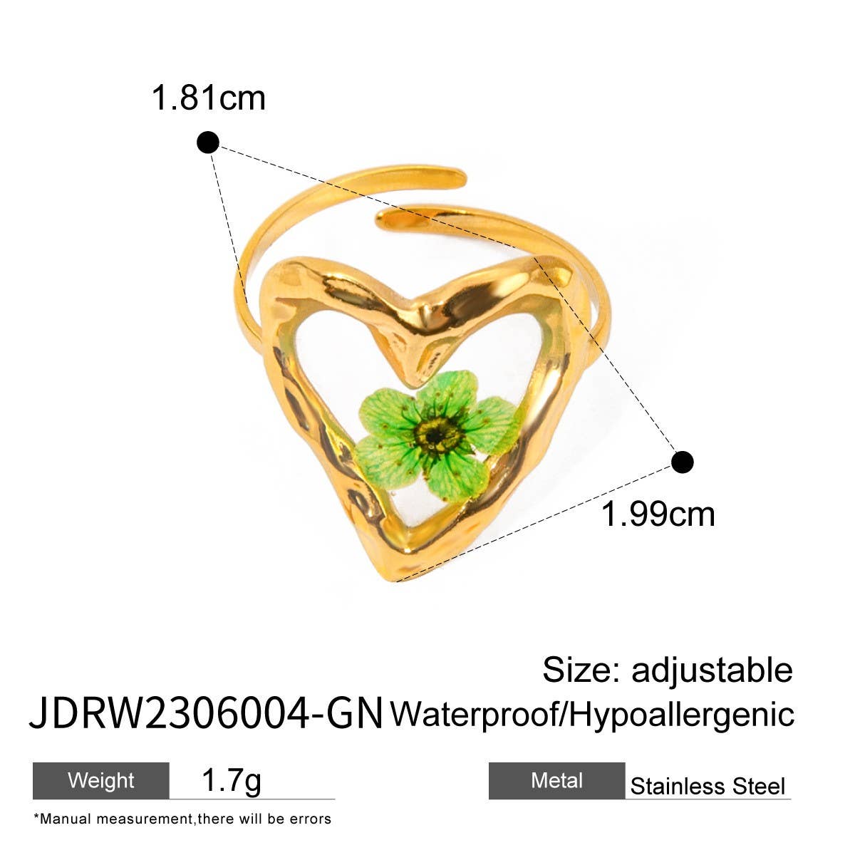 ROUND PRESERVED DRIED FLOWER RING