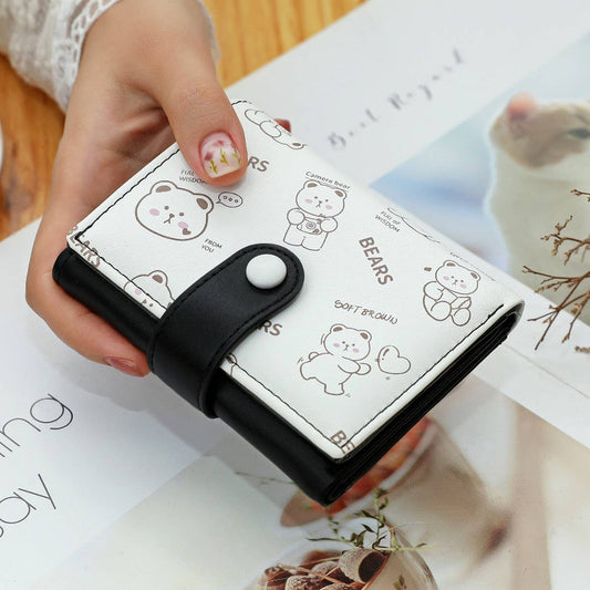 2024 NEW CUTE CARTOON BEAR PRINT WALLET_CWAB2549