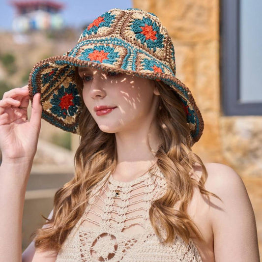 FRESH FLOWER STRAW HAT_CWAH1347