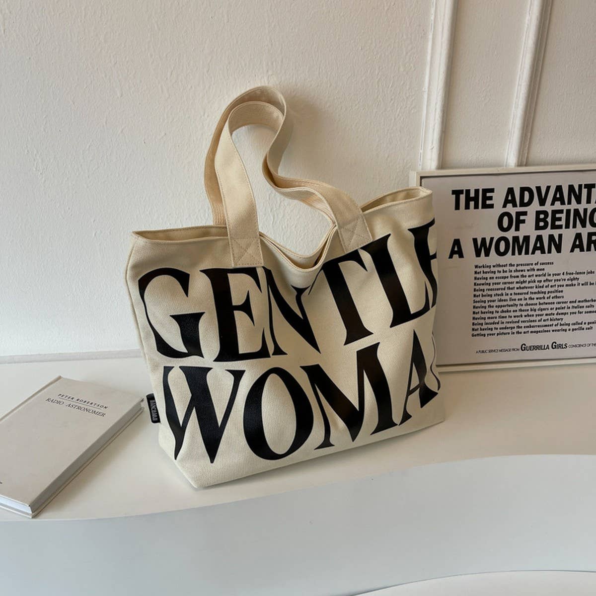 2024 NEW LETTER PRINT SIMPLE SHOULDER BAG_CWAB2671