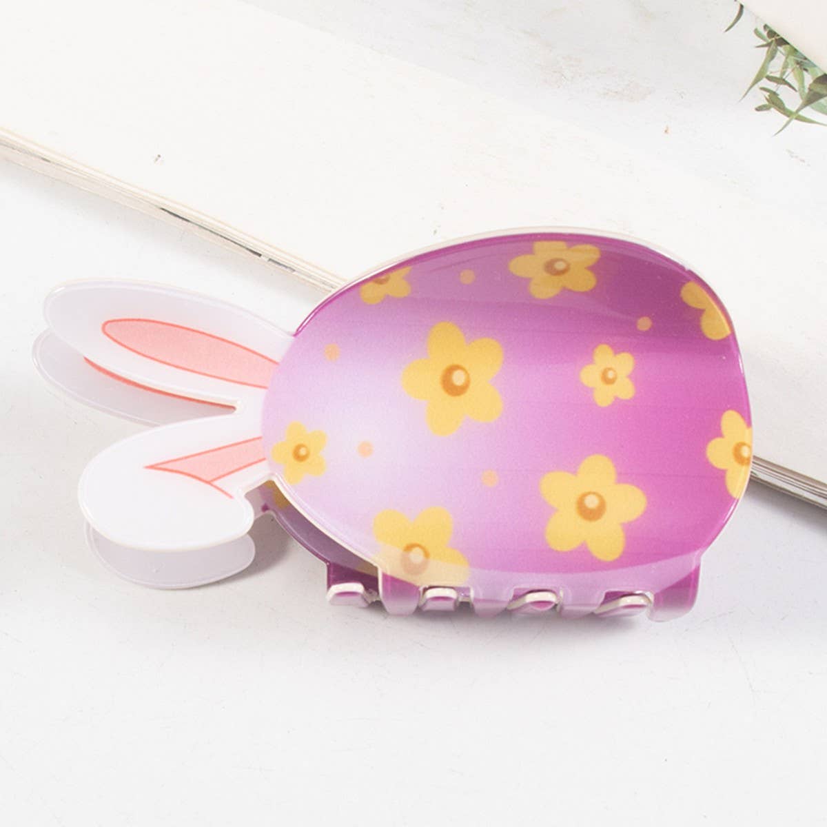 CWAHA1427_CARTOON RABBIT HAIR CLAW CLIP