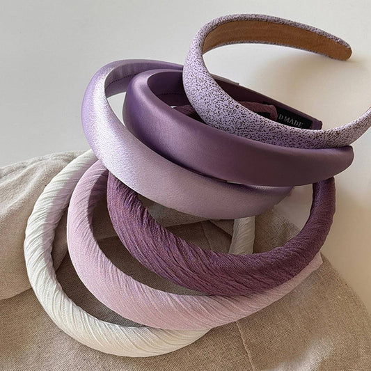 WIDE-RIMMED SMALL PURPLE HEADBAND