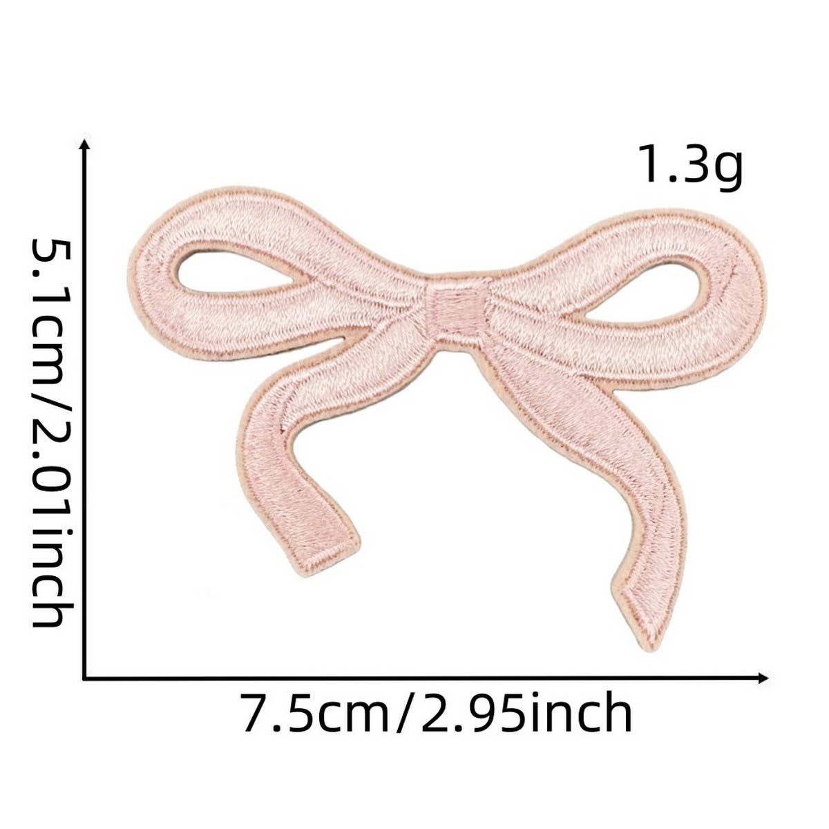 NEW BABY COLORFUL BOW EMBROIDERED PATCH