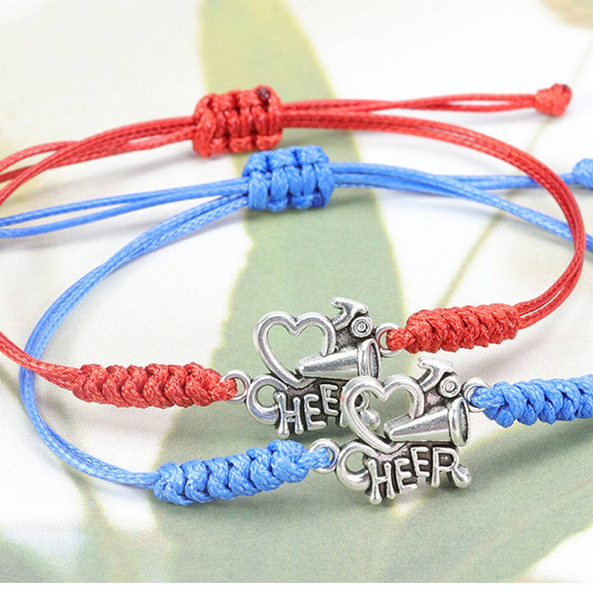 CHEER PATTERN HAND WOVEN BRACELET_CWAJE0723