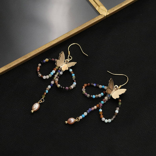 NEW COLOR VINTAGE BUTTERFLY RETRO EARRINGS