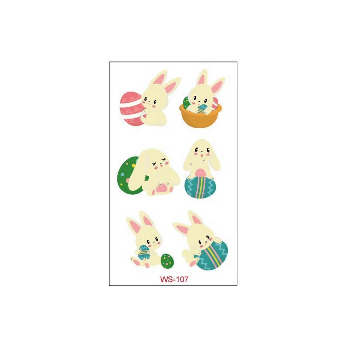 Easter Egg & Bunny Tattoos ? Kids Waterproof Set