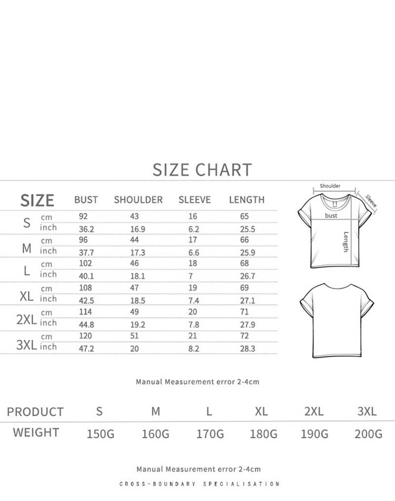 CWTTS1556_SUMMER LETTER CASUAL SHORT-SLEEVED T-SHIRT