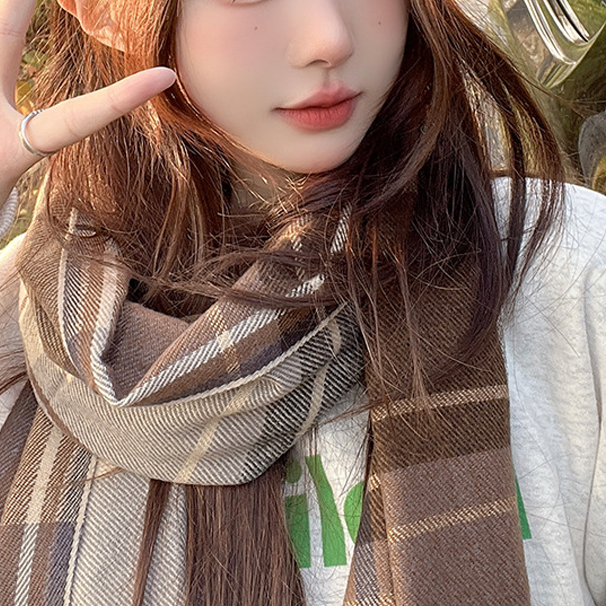 Tassel Scarf for Women - Thick Winter Warmth
