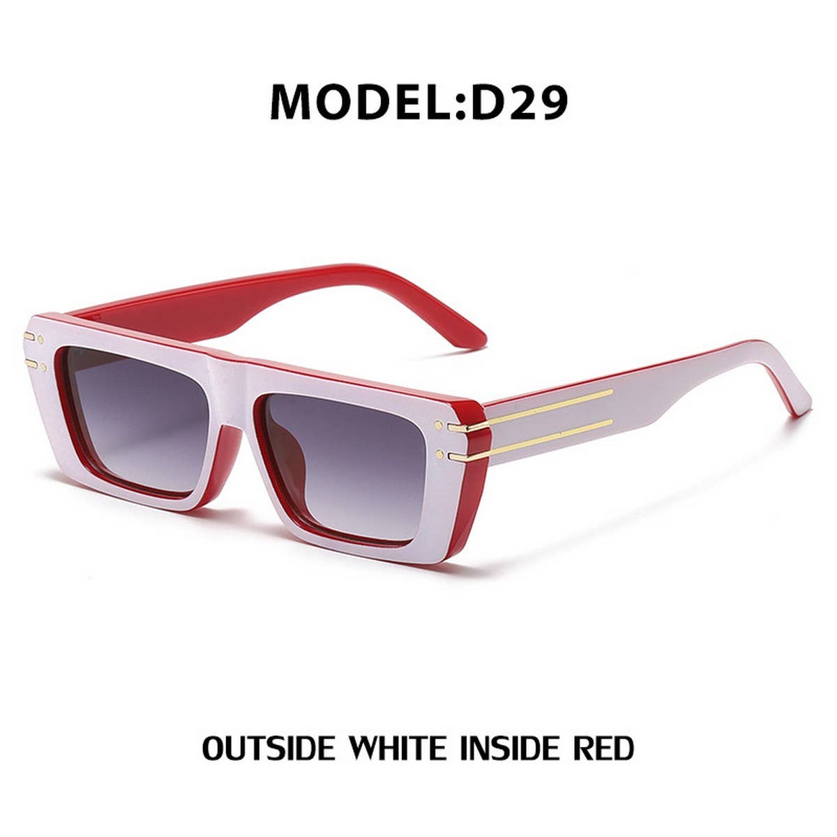 PERSONALIZED SMALL SQUARE FRAME SUNGLASSES_CWASG0694
