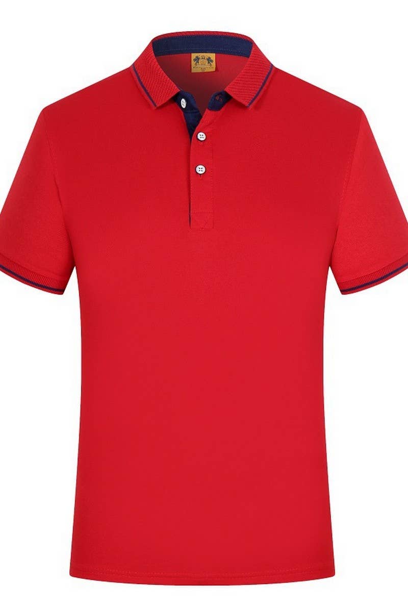 CWTBLS02428_SOLID COLOR BUSINESS COLLARED POLO T-SHIRT