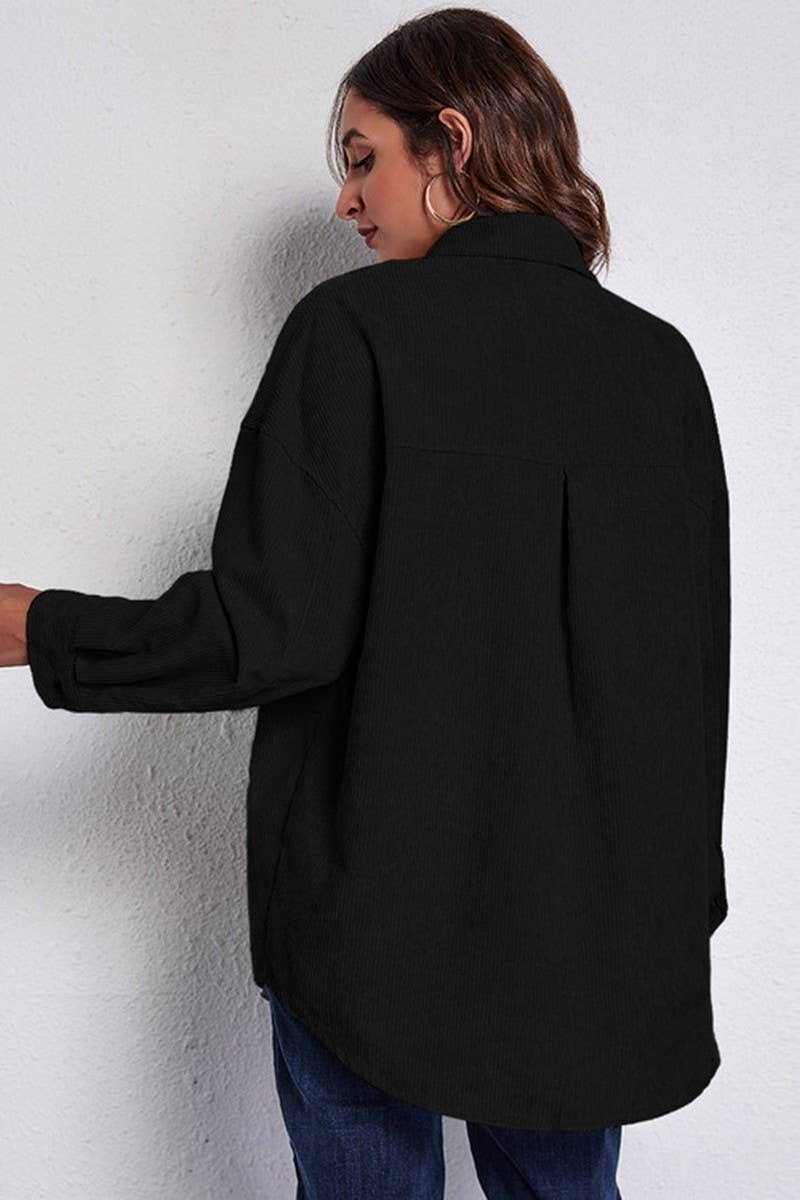 CWOCO1170_LOOSE CORDUROY DROPPED SHOULDER SHIRT JACKET