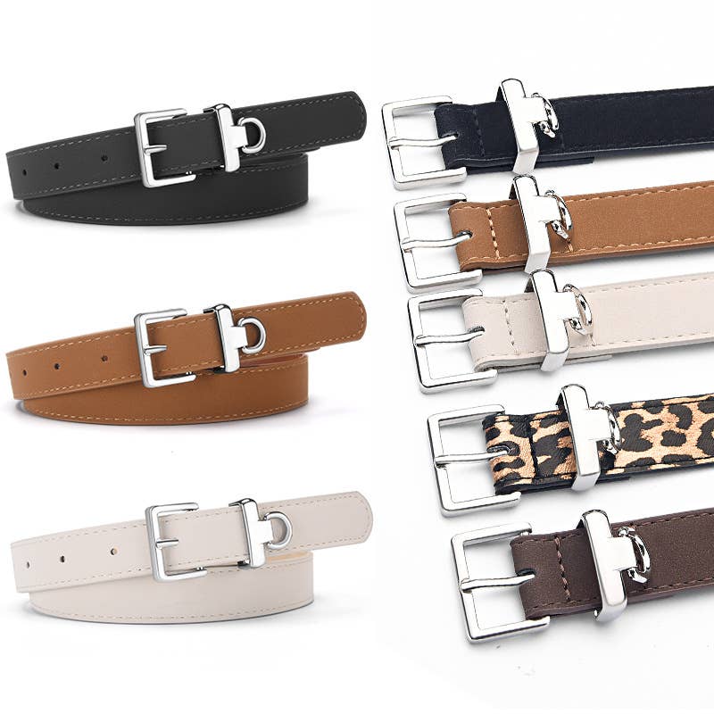 High-end pu matte velvet versatile and retro belt