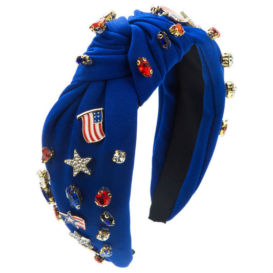 CASUAL KNOT WIDE DIAMOND HEADBAND_CWAHA1780