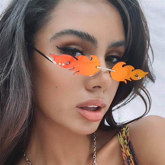 STATEMENT FLAME METAL FRAMELESS SUNGLASSES_CWASG0710