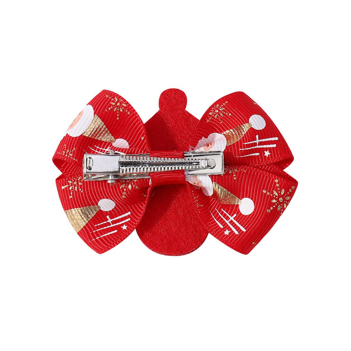 CHILDREN'S PRINTED GLITTER BOW HAIRPIN