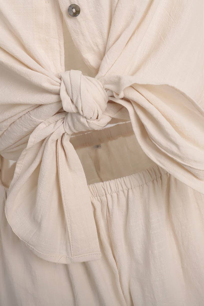 CWSS1170_SUMMER VACATION LOOSE SHIRT AND SHORTS SET