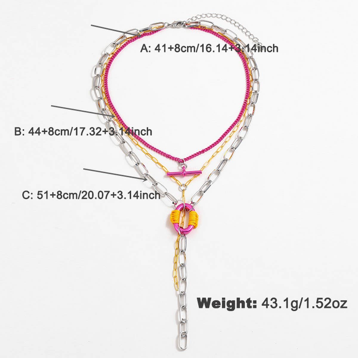 WOMEN'S FASHIONABLE BRAIDED STACKING NECKLACE