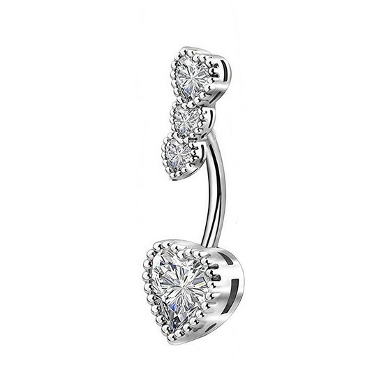 Punk Heart Navel Ring Fashion Body Piercing_CWMM9371
