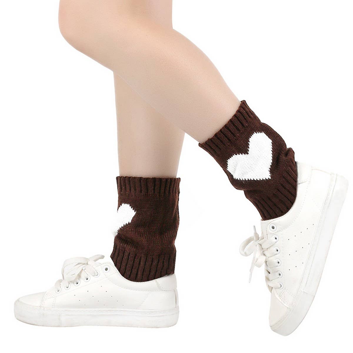CWMS02724_HEART ANKLE LEG WARMERS WINTER BOOT COVERS
