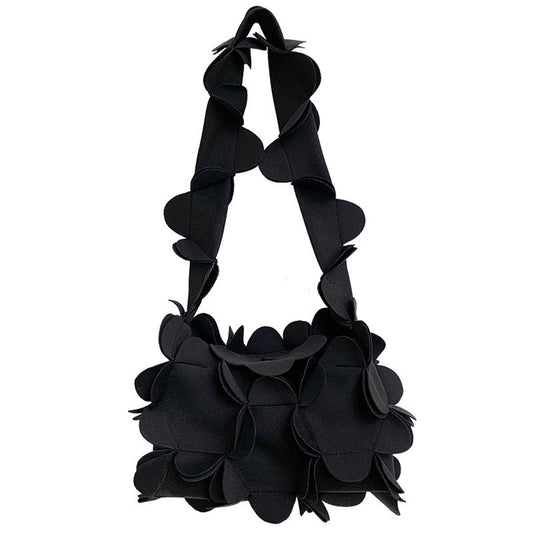 Three-dimensional petal single-shoulder bag