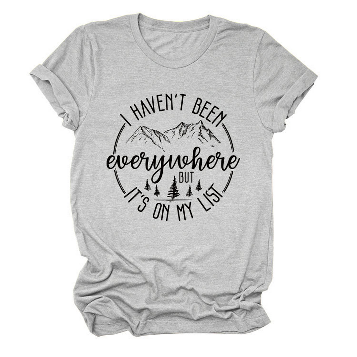 New Summer Short Sleeve T-Shirt, Geometric_CWDSD8369