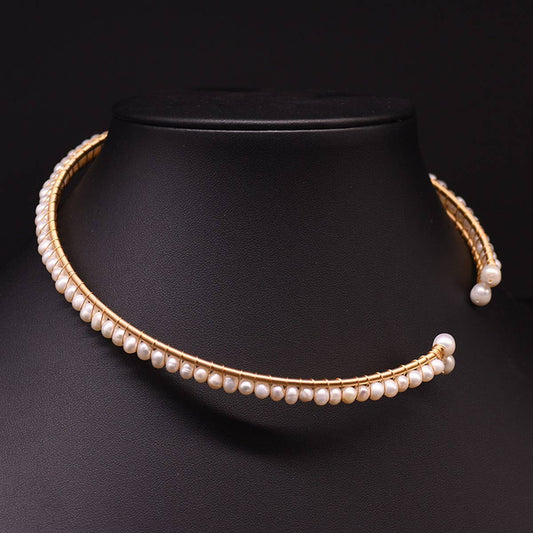 VINTAGE NICHE NATURAL FRESHWATER PEARL NECKLACE