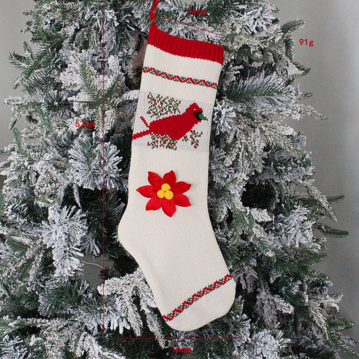 CREATIVE KNITTED GIFT BAG LONG CHRISTMAS SOCKS
