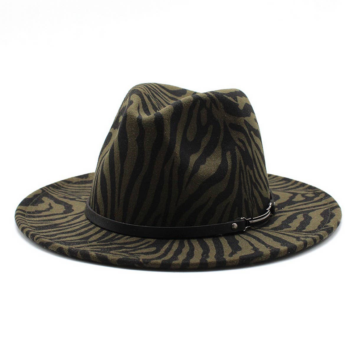 FASHION STRIPED WOOLEN HAT JAZZ HAT FELT HAT_CWAH2566
