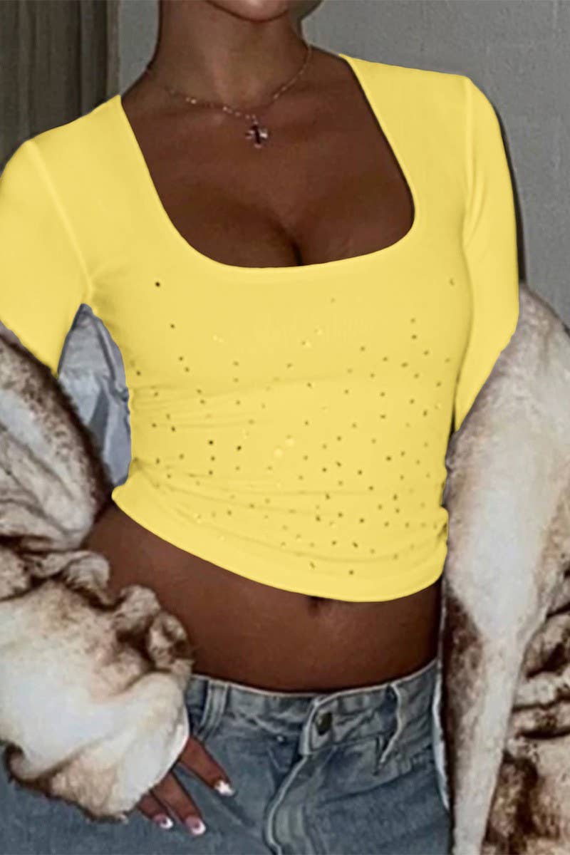 CWTBLL01023_SOLID SLIM FIT LONG SLEEVE TEE