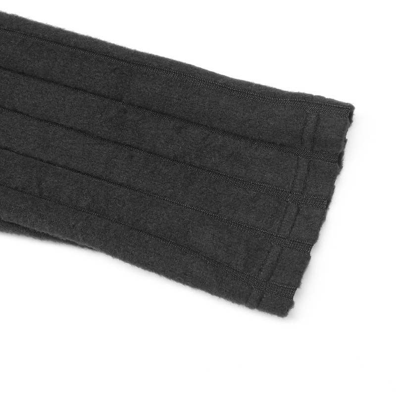 Detachable long-sleeved fitted halter slit dress