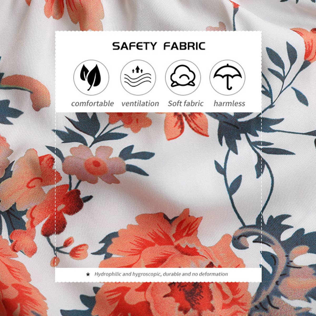 FLORAL DRESS WITH WOODEN EAR FRINGE WITH BOW