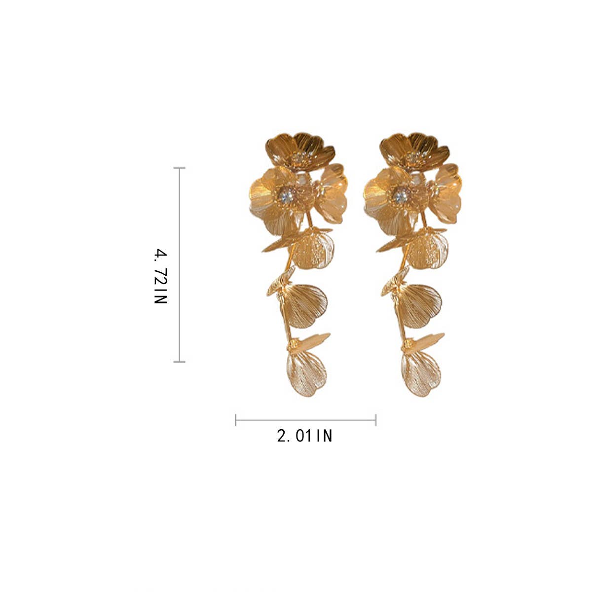 PERSONALIZED FLOWER LONG TASSEL EARRINGS_CWAJE2052
