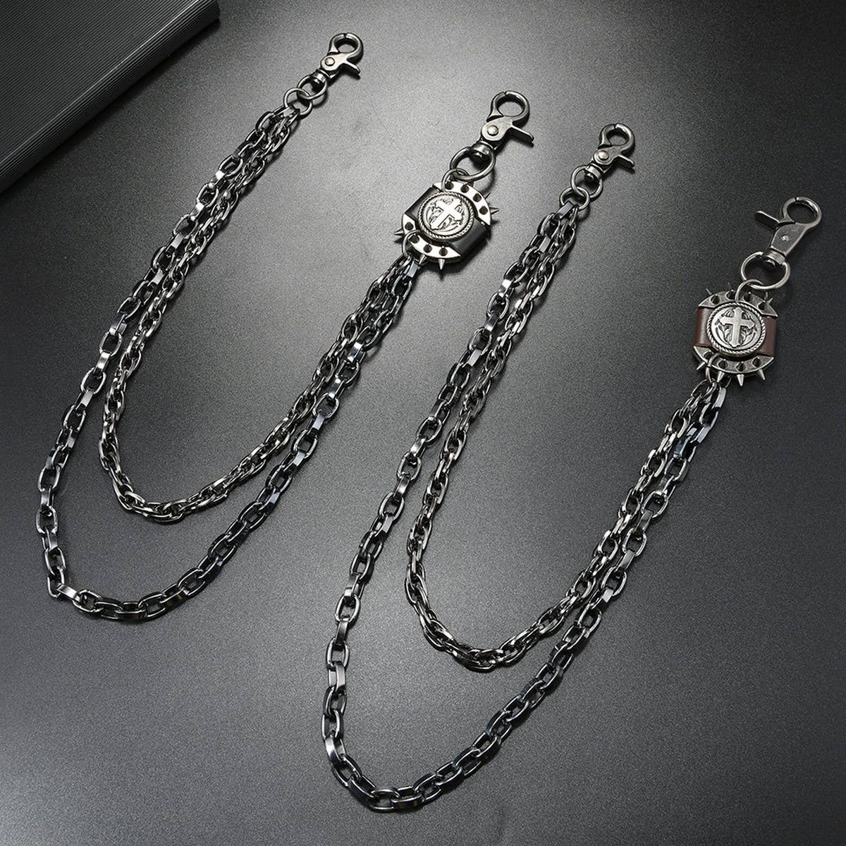 VINTAGE COOL METAL CROSS JEANS CHAIN