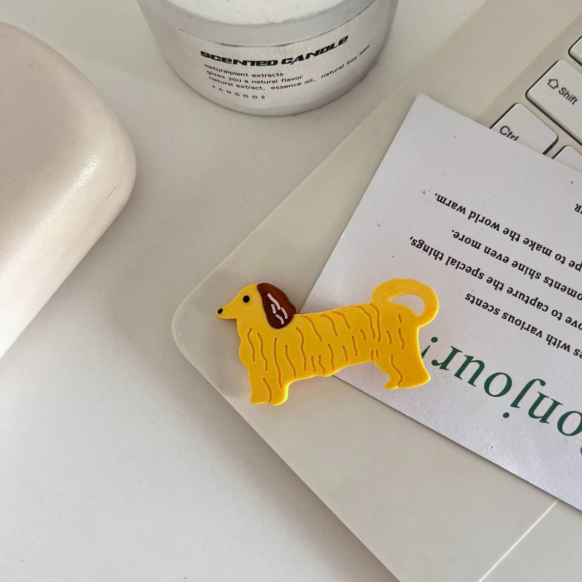 CWAHA07740_CUTE DOG ANIMAL ACETATE HAIR CLIP FOR GIRLS