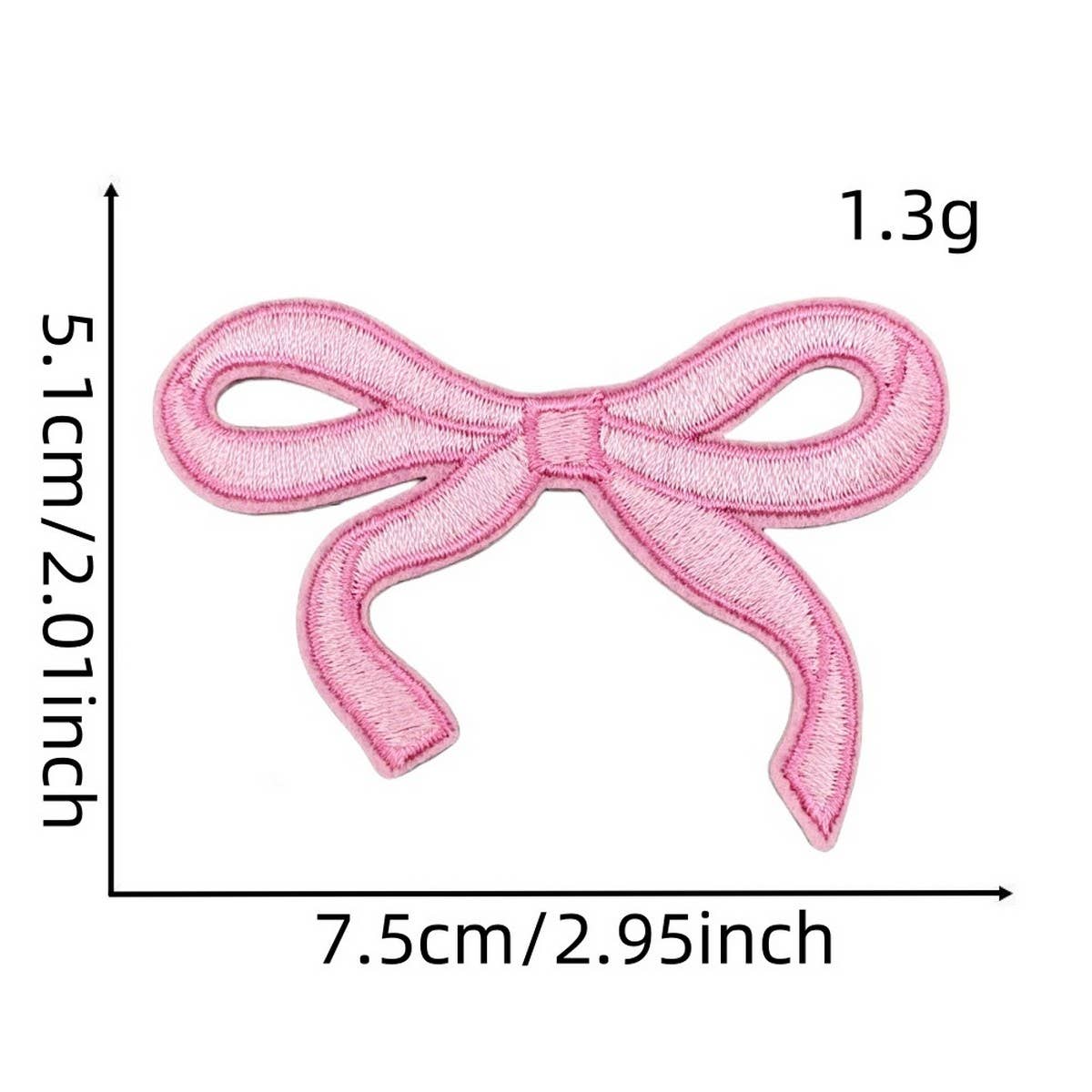 NEW BABY COLORFUL BOW EMBROIDERED PATCH