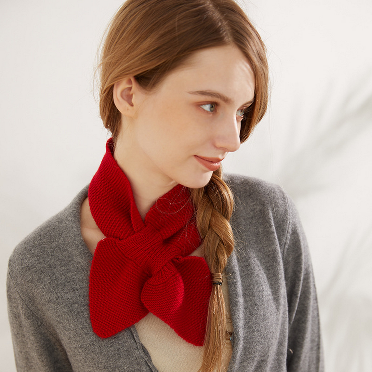 Child & Adult Scarf ? Soft Cashmere Knit Wrap