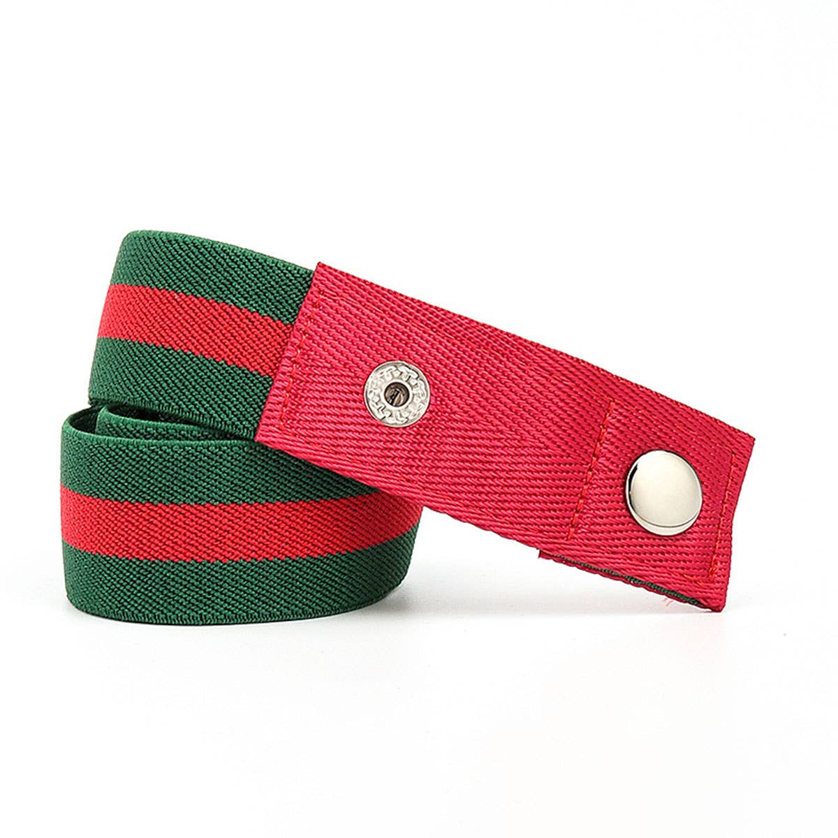 SEAMLESS WOVEN BUCKLELESS ELASTIC CANVAS BELT_CWABE0673