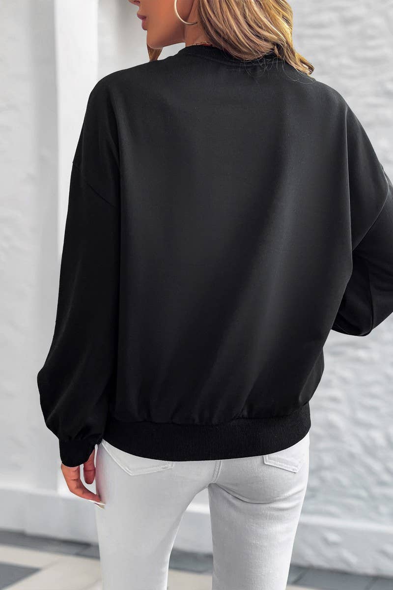 CWTBLL4044_LOOSE FIT LONG SLEEVE HEART PRINT SWEATSHIRT