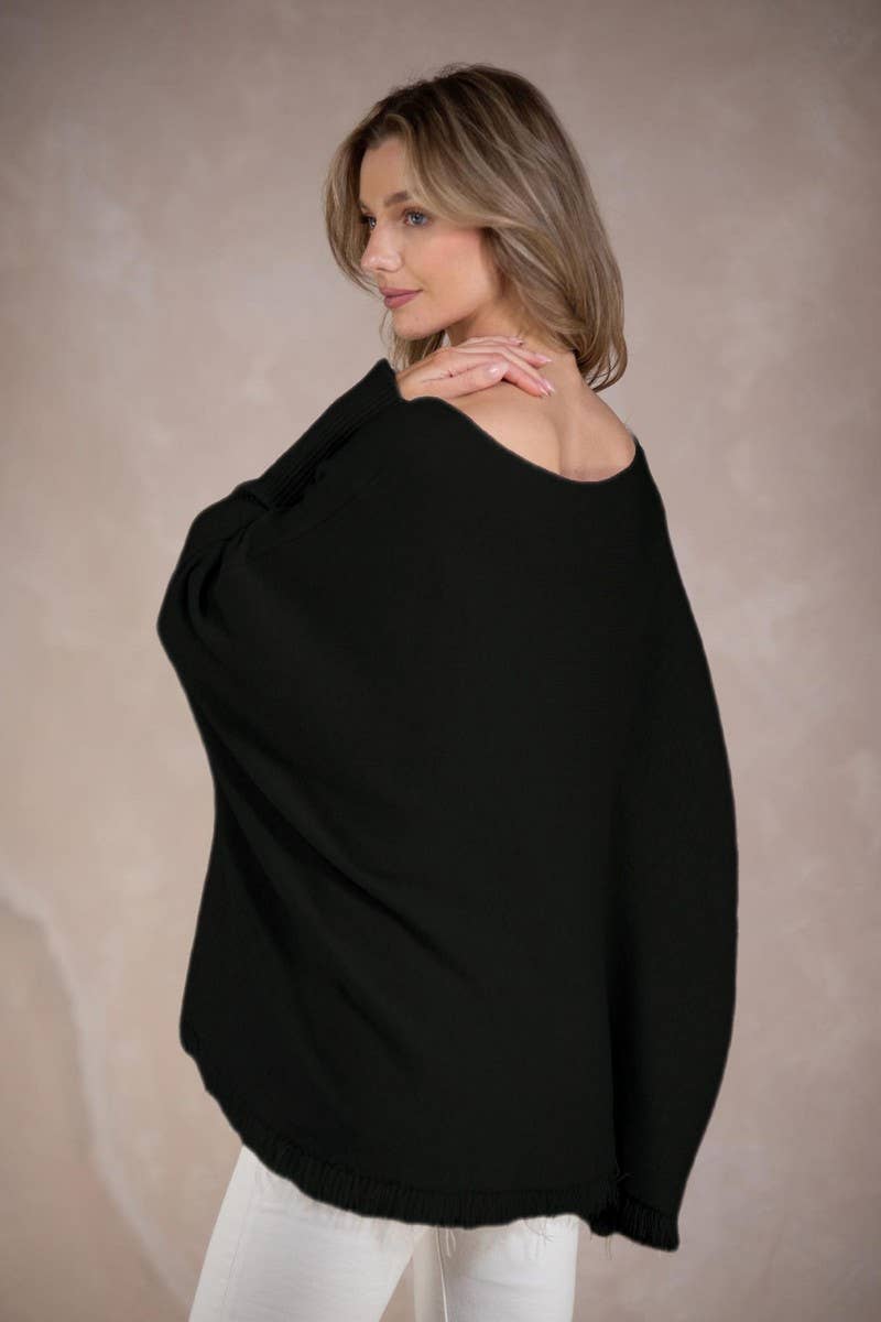 CWOSWL6957_SOLID OFF SHOULDER LOOSE KNIT PULLOVER SWEATER