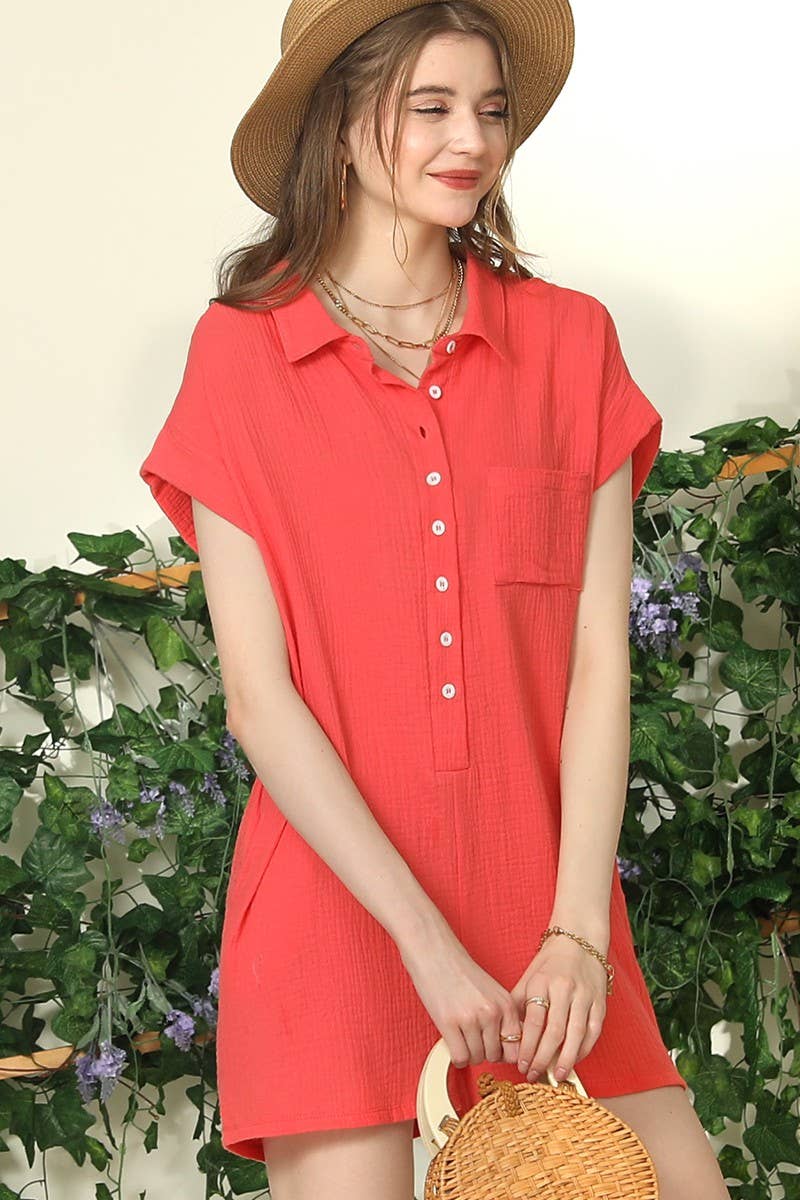 CWSJS227_JOHNNY COLLARS BUTTON CLOSER JUMPSUIT ROMPER