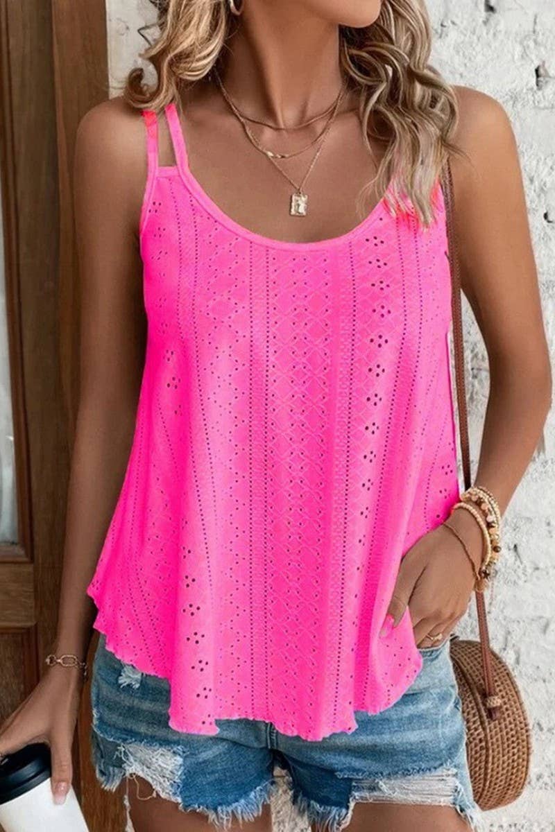 CWTTSL0413_DOUBLE SHOULDER ROUND NECK JACQUARD VEST